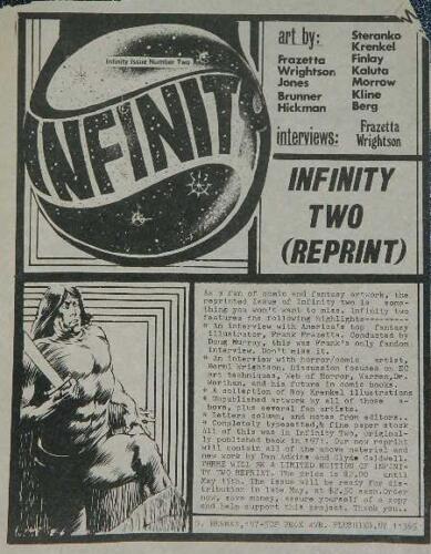 Infinity TwoReprint ad