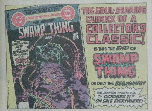 Swamp Thing adWeird War Tales #82