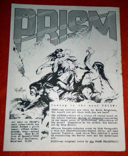 Prism Fanzine ad(not published)