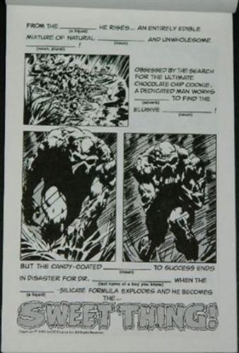 bleepers No.3Swamp thing spoof