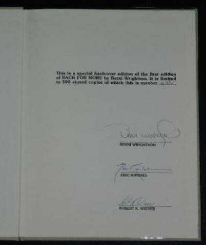 Back For MoreSigned #317/500