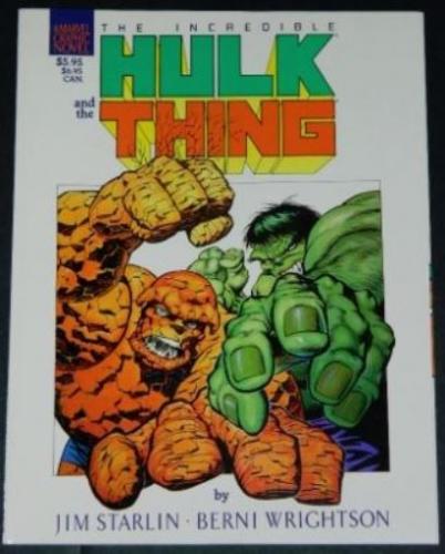 Hulk and the Thing1987 Marvelsoft cover - white