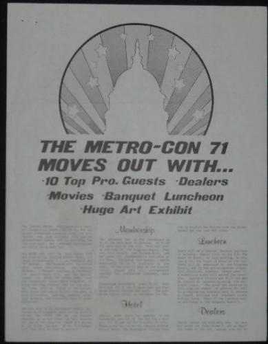 Metro-Con 71Flyer Ad