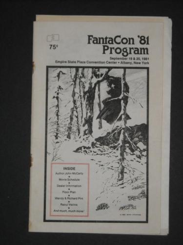 FantaCon Program1981 Albany, NY - cover