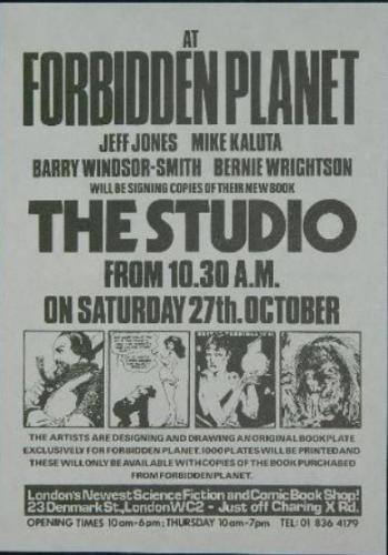 U.K. Studio signing81/2"x6" flyer