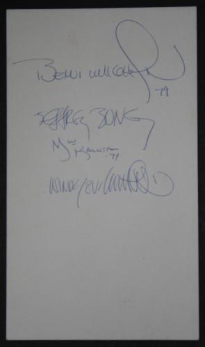 Studio Book Platesigned by all 4 on the back