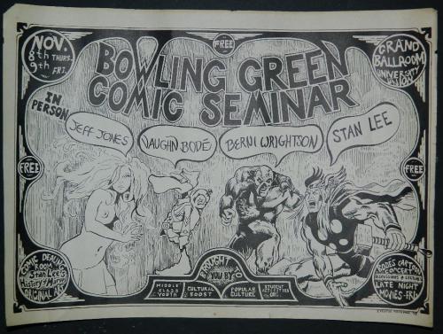 Bowling Green Comic Seminar - flyer 1973