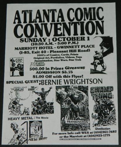 Atlanta Comic Con Flyer1990
