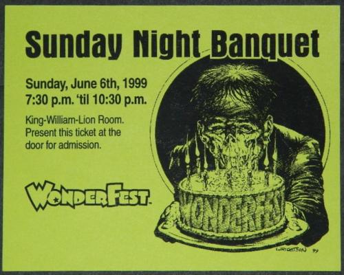 WonderFest Banquet 19994"x5" invite card