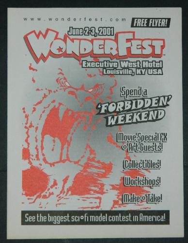 WonderFest 2001 Flyermore like a convention book
