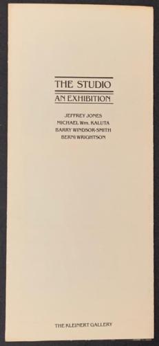 1981 Kleinert Gallery Studio exhibition brochure
