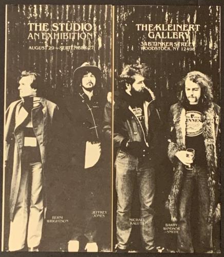 1981 Kleinert Gallery Studio exhibition brochure