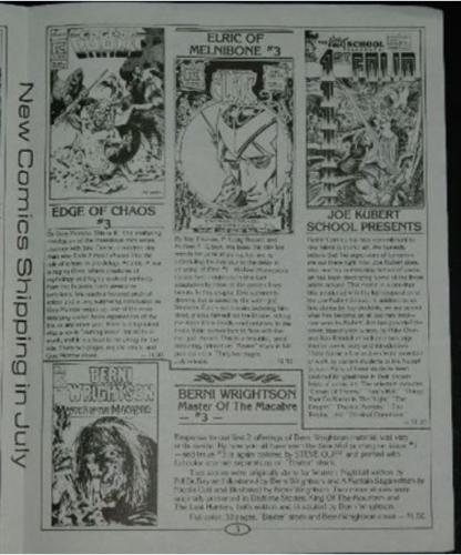 Pacific Premieres Vol. 1 #2Master of the Macabre ad