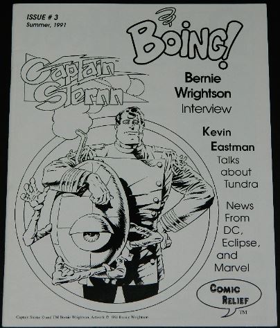 Boing #31991 Comic Relief3 pg. interview w/ illustrations