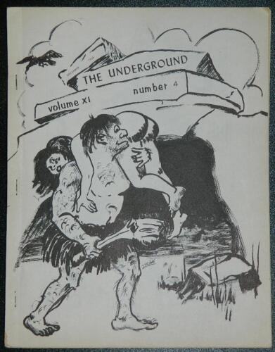 The Underground volume XI Number4Dec. 1968Middle Mississippi Grotto (Spelunking)Back cover