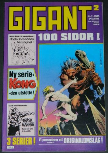 Gigant #2Sweden  - 1983cover, Swamp Thing #2 B&W