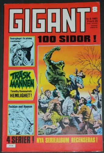Gigant #8Sweden - 1983cover, Swamp Thing #5 B&W