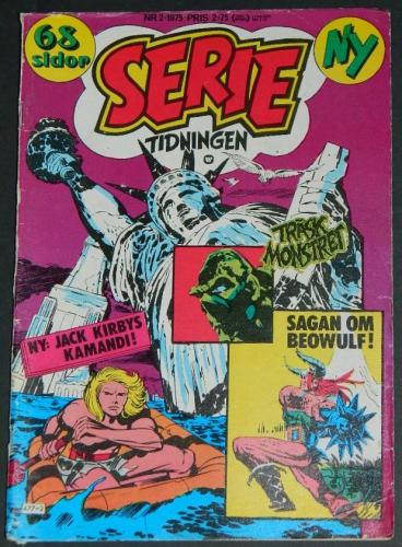 Serie Tidningen Nr2Sweden - 1975part cover, Swamp Thing #2 B&W