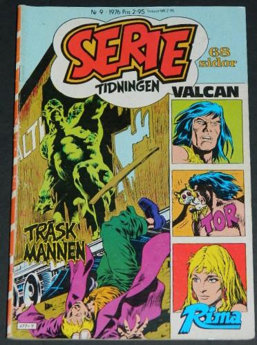 Serie Tidningen Nr9Sweden - 1976part cover, Swamp Thing #9 B&W