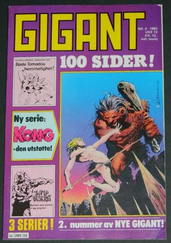 Gigant #2Norway  - 1983cover, Swamp Thing #2 B&W