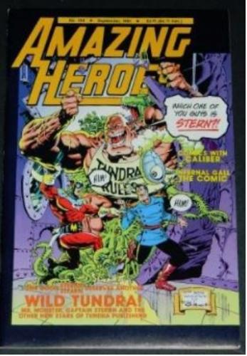 Amazing Heroes #19410/91 cover w/ Michael Gilbert