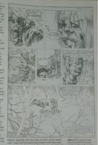 Comic Book Artist #4Spring 1999 -  6pgs. interview/illustrations