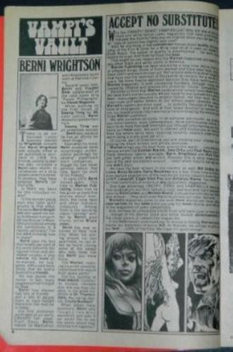 Vampirella #40Vamp'i Vault, bio, illustrations