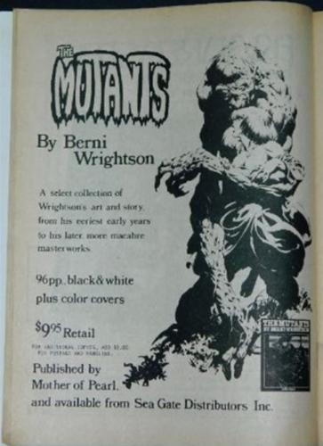 Comics Journal #62Mutants ad