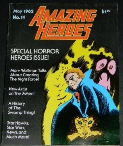 Amazing Heroes #115/82 Swamp Thing article w/ art