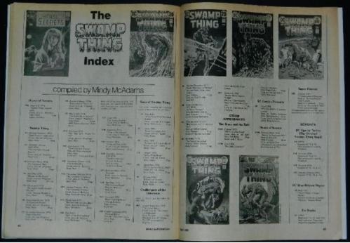Amazing Heroes #11Swamp Thing article w/ art
