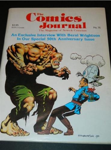 Comics Journal #7610/82 cover, 34pg. interview