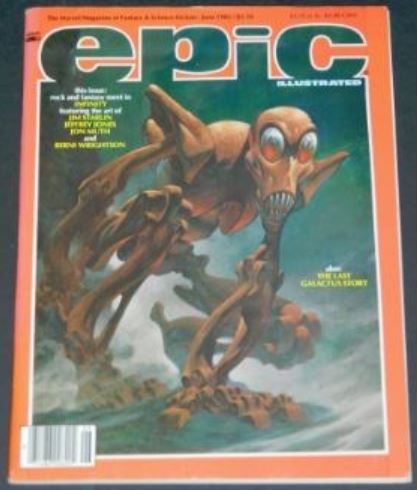 Epic Illustrated6/85 Metal Man cover, Infinity article, 7pgs. Dreadstar