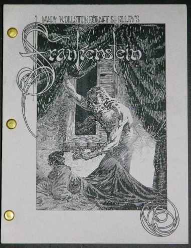 Frankenstein movie script 1993 w/ illustrations