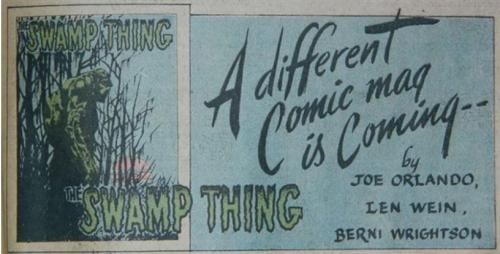 Swamp Thing adSuperboy #189