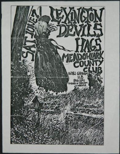 Lexington Devils HagsConcert poster