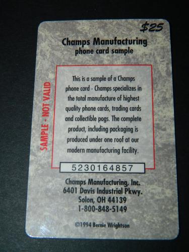 Sample Phone cardback