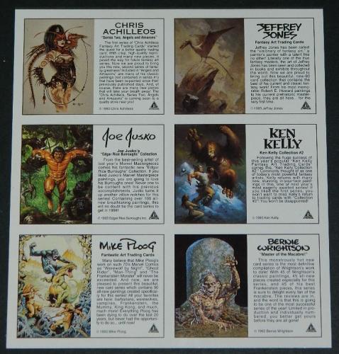 Promo card sheetback