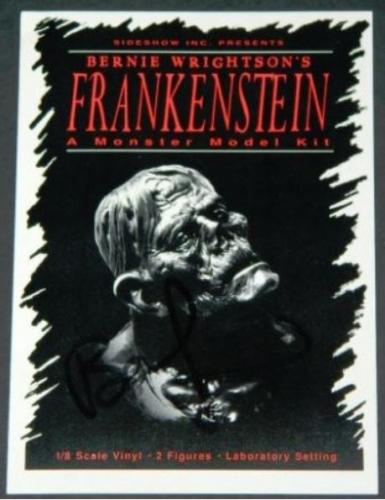 Frankenstein model postcard