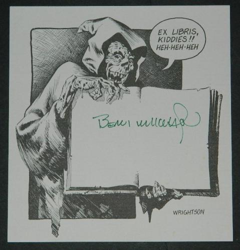 Creepshow bookplatemail-order magazine offer Signed