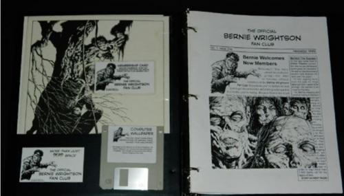 Fan Club KitZombie postcard, news letters, floppy, membership card and print