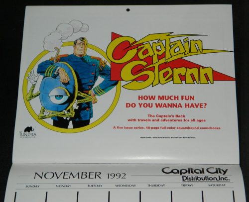 1992 Capital City CalendarNovember