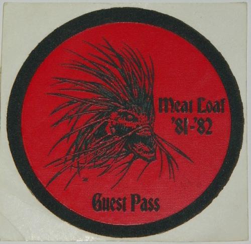 Meat Loaf Backstage pass sticker (textured)