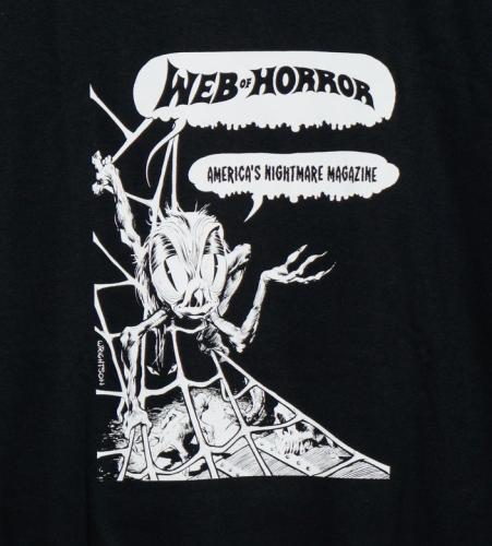 Web of Horrorbook t-shirt