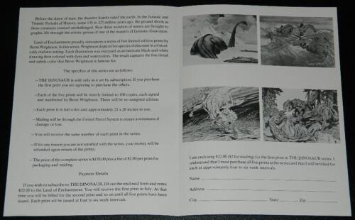 Land of EnchantmentThe DinosaurFlyer/Order Sheet