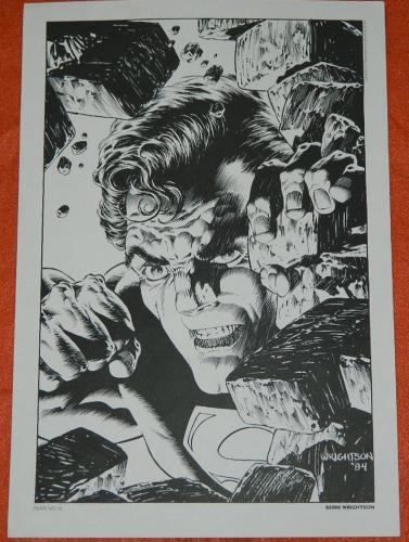 Superman 400 portfolioWrightson plate