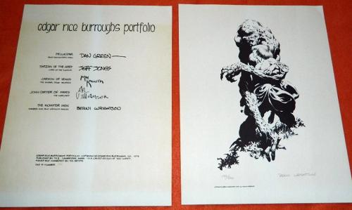 Edgar Rice Burroughs portfolio1 Wrightson plate