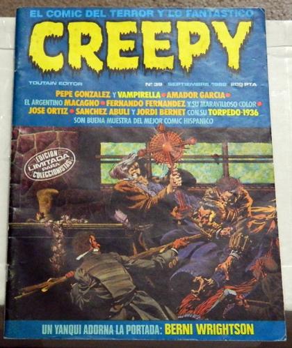 Creepy #39Spain - Sept. 1982front and back covers