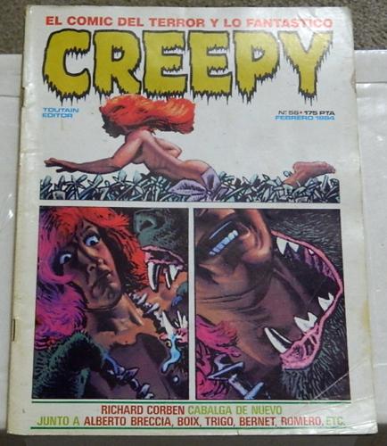 Creepy #56Spain - Feb. 1984prints Creepy #70 and title page
