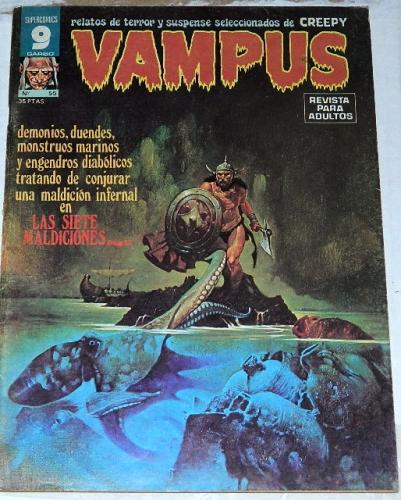 Vampus #55Spain - Mar. 1976prints Creepy #67, frontis piece and centerfold