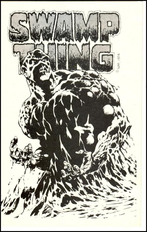 8) Swamp Thing DC Promo sticker 1974